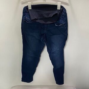 a:glow Dark Blue Maternity Jeggings